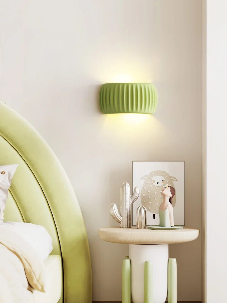 Textured Modern Resin Wall Lamp | Stylish French Sconce