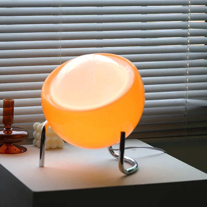 Retro Nordic Design Glass Table Lamp