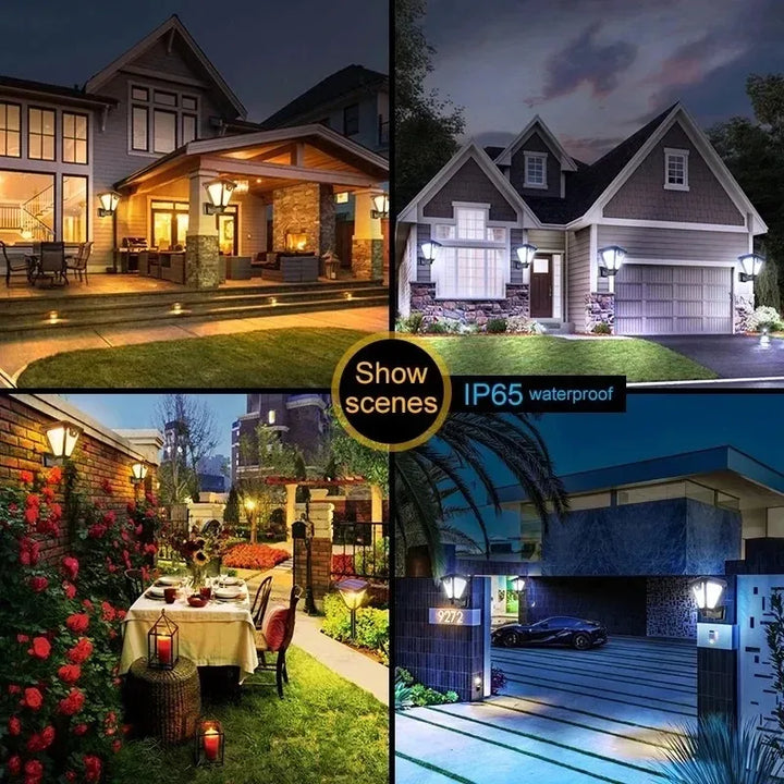 Solar Pathway Light with Motion Sensor LED Waterproof Outdoor Light