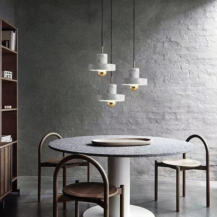 Natural Stone Pendant Lamp | Postmodern Marble Lighting Fixture
