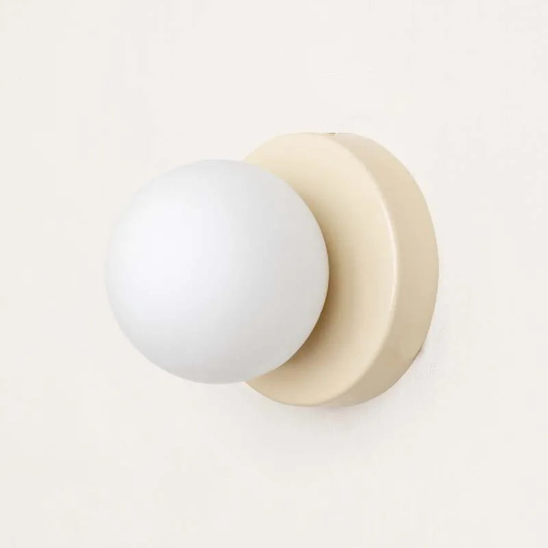 Modern Colored Glass Macaron LED Wall Light Fixture