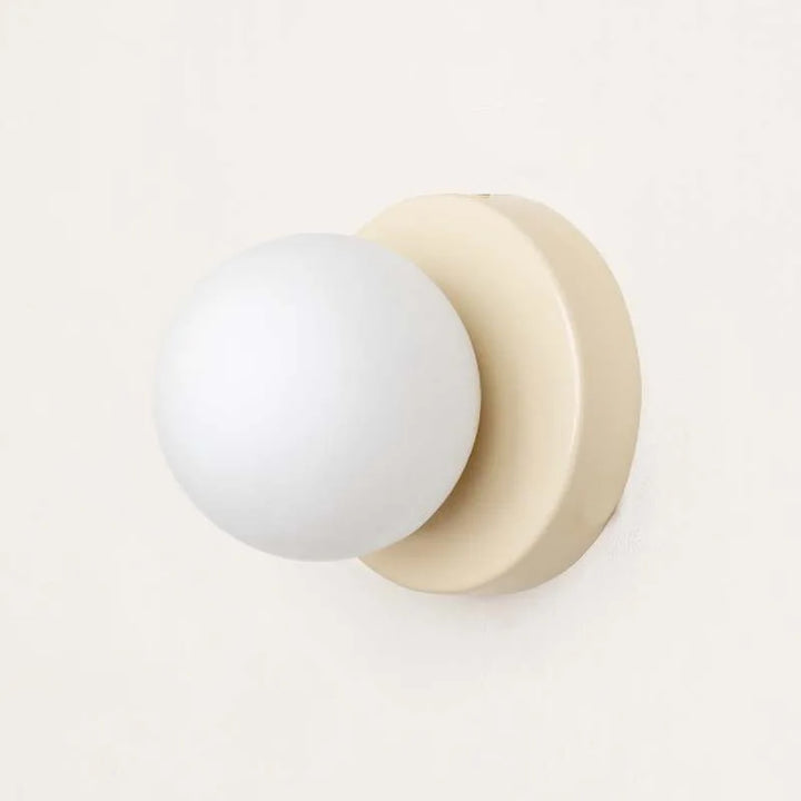 Modern Colored Glass Macaron LED Wall Light Fixture