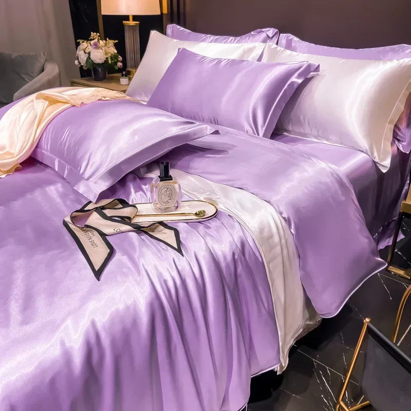 Luxurious Silk Bedding Set for Ultimate Comfort and Style-Orizon Depot