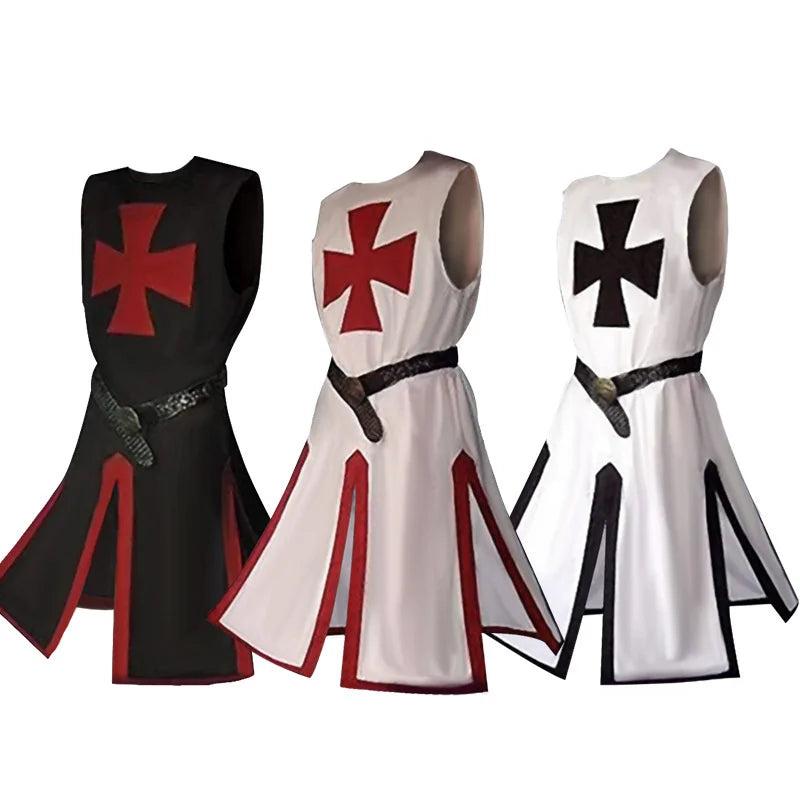 Knights Templar Crusader Costume - Tunic & Cape Set