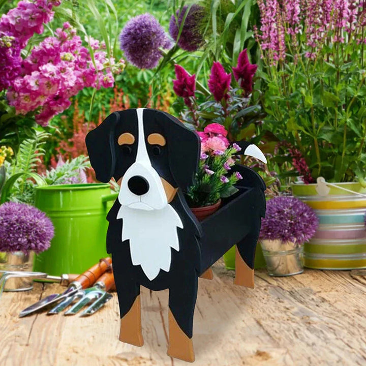 Dog Plant Container - Pawsome Flower Pot for Various Breeds-Orizon Depot