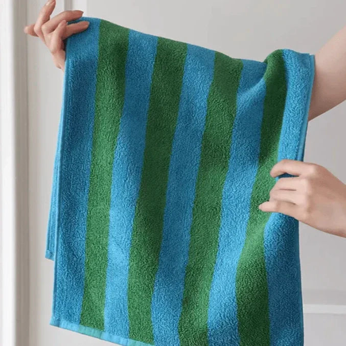 Retro Stripes Chunky Towel for Stylish Bathing and Beach Use-Orizon Depot