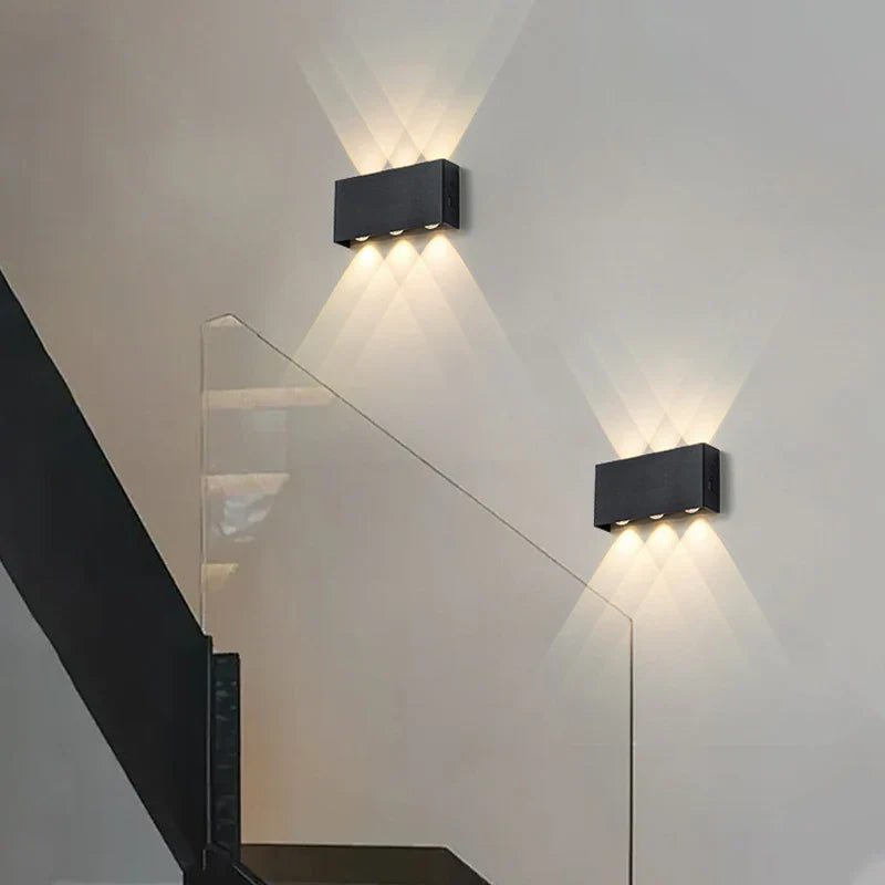 Rechargeable Wall Lamp | Minimalist Wood-Grain Style