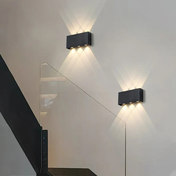 Rechargeable Wall Lamp | Minimalist Wood-Grain Style