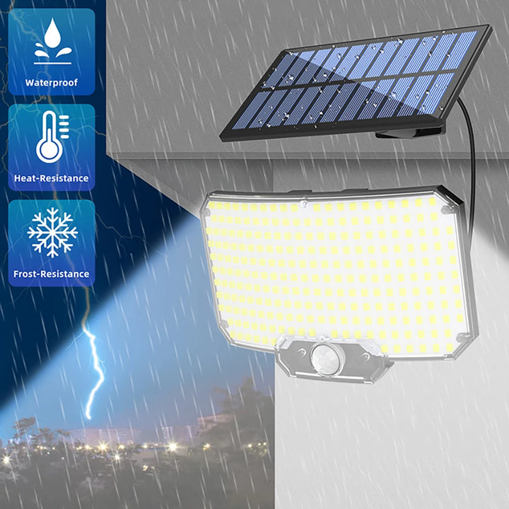 Solar Powered Motion Sensor Outdoor Security Light
