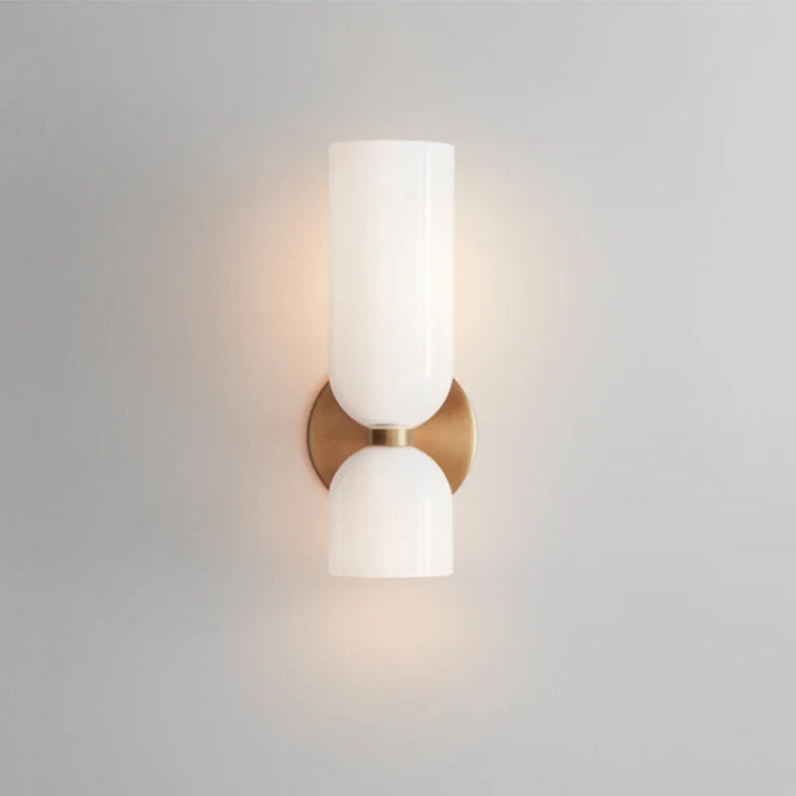 Smoked Tube Design Nordic Glass Wall Light Fixture
