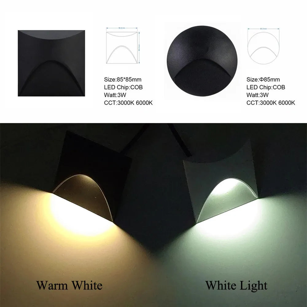 Modern Waterproof IP65 LED Recessed Wall Lamp for Outdoor Lighting-Orizon Depot