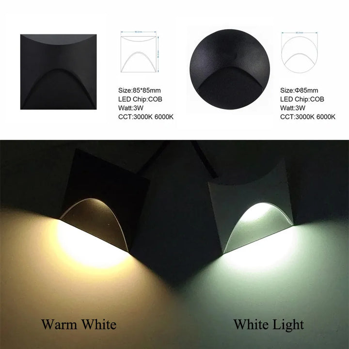Modern Waterproof IP65 LED Recessed Wall Lamp for Outdoor Lighting-Orizon Depot