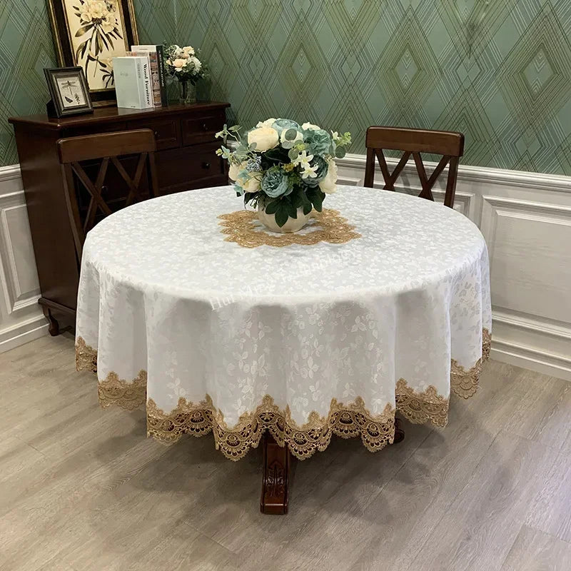 Victorian Lace Dreams Elegant Tablecloth for Special Occasions-Orizon Depot