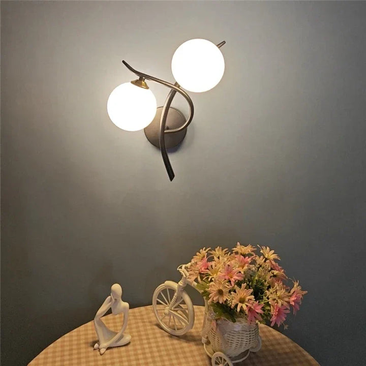 Nordic Dual Globe LED Wall Light for Modern Home Decor