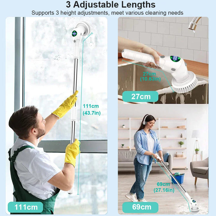 8-in-1 Multifunctional Electric Cleaning Brush - Wireless & Rotating-Orizon Depot