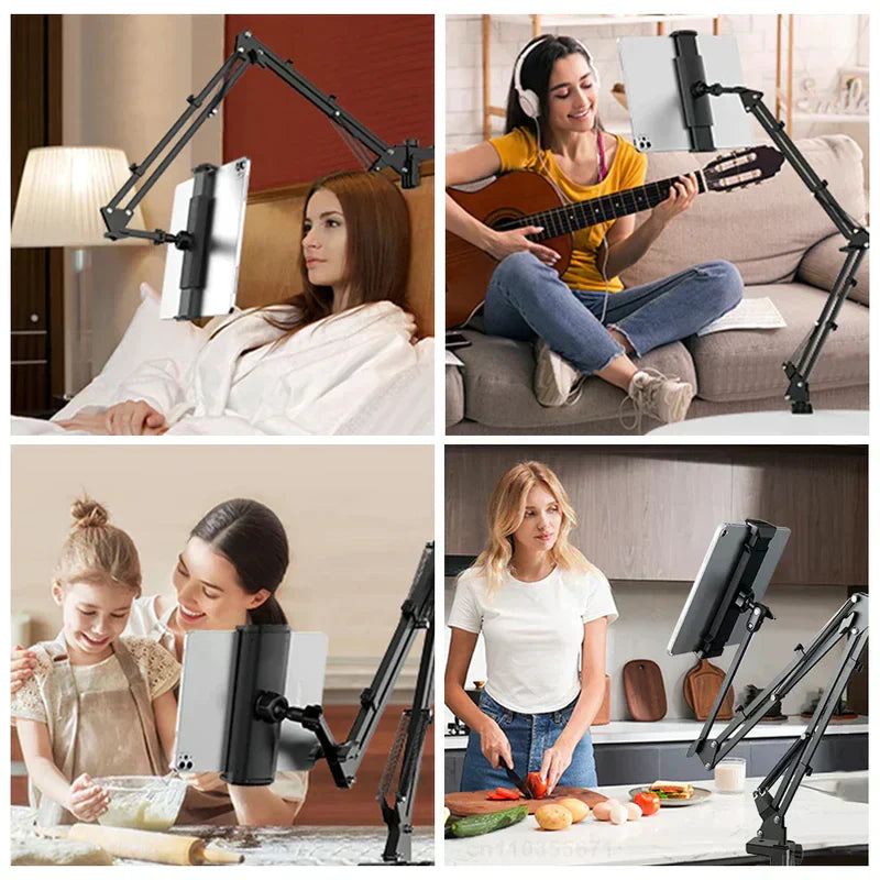 360° Rotatable Tablet Mount – Adjustable Flexi Holder for Easy Viewing-Orizon Depot
