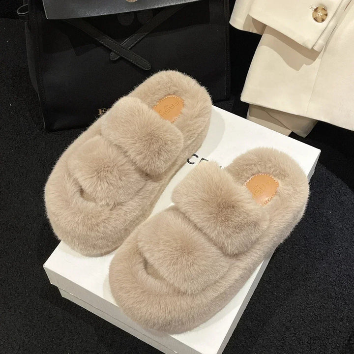 Soft Fuzzy Slippers for Women - Cozy and Comfortable Footwear-Orizon Depot