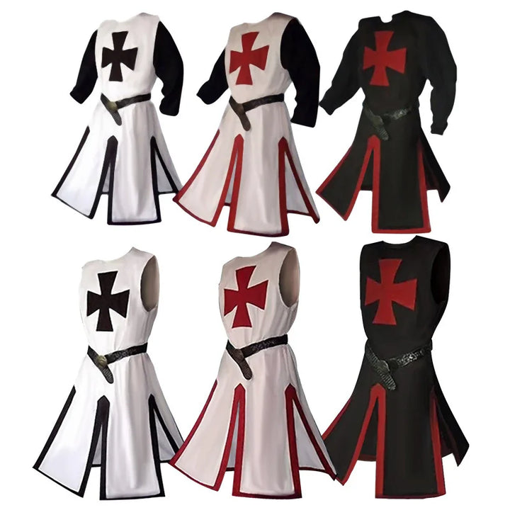 Knights Templar Crusader Costume - Tunic & Cape Set