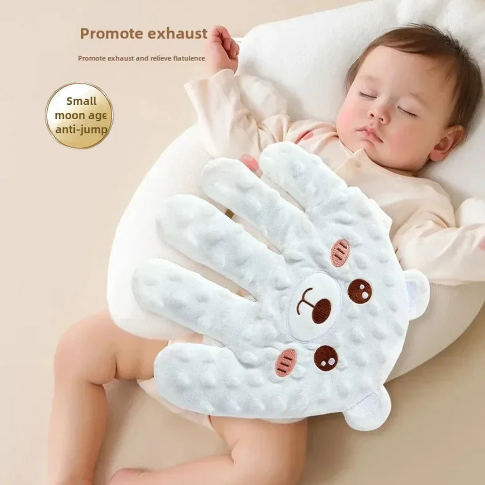 Soothing Palm Pillow for Newborns - Baby Sleep Aid with Remote Control