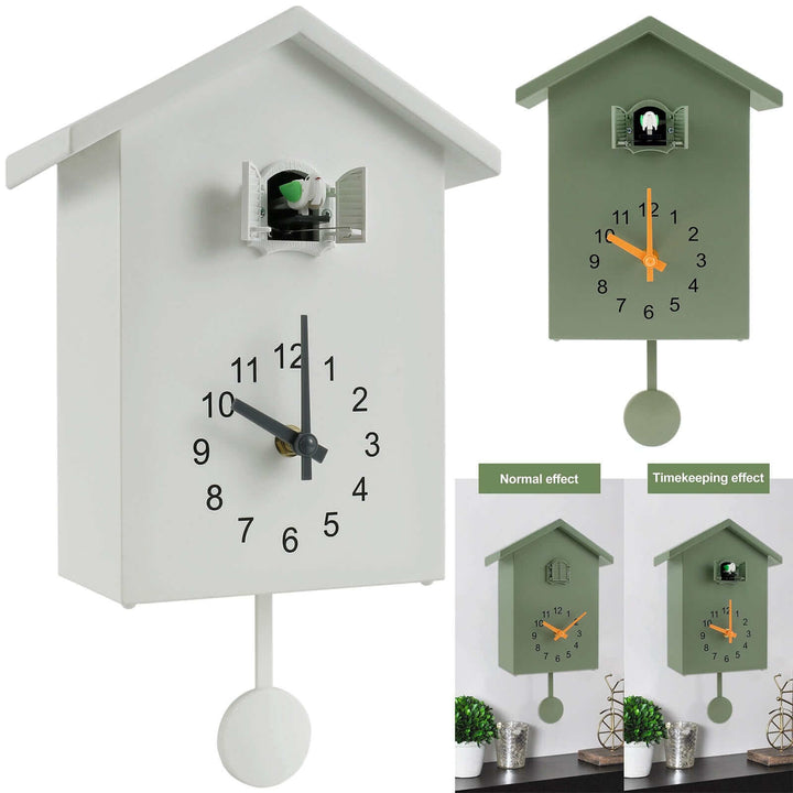Contemporary Quartz Cuckoo Wall Clock for Modern Decor-Orizon Depot