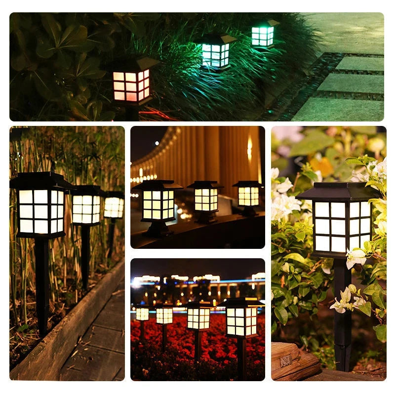 8 Pack Solar Garden Pathway Lights for Outdoor Yard and Walkway Decor