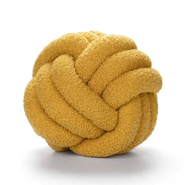Cozy Hand-Knotted Sheepskin Throw Pillow - Soft Decorative Accent-Orizon Depot