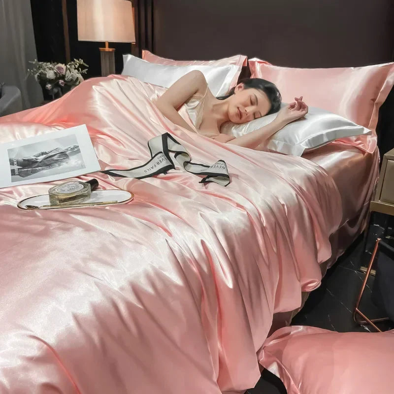Luxurious Silk Bedding Set for Ultimate Comfort and Style-Orizon Depot