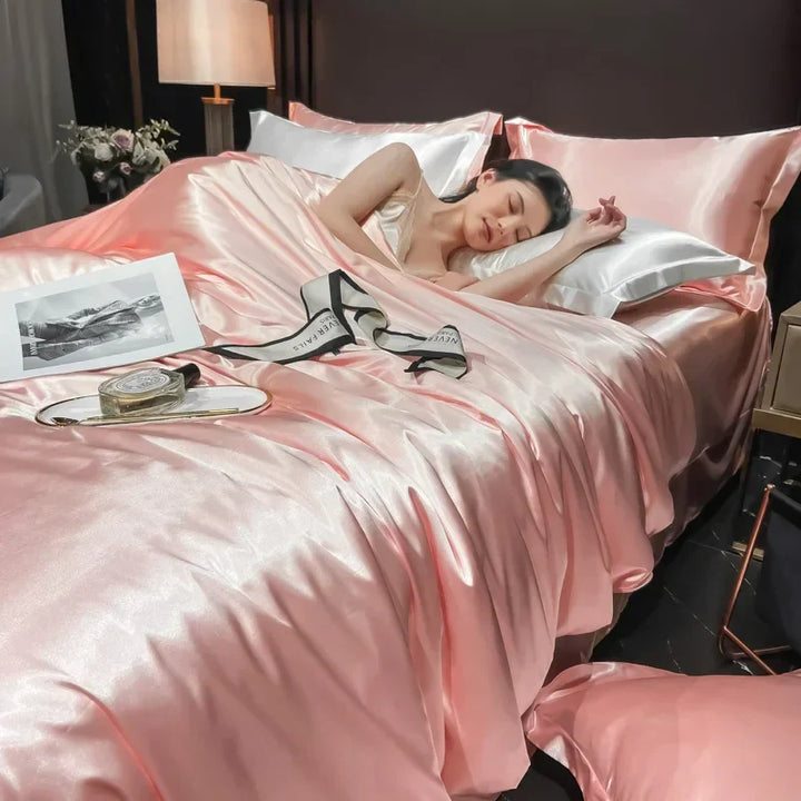 Luxurious Silk Bedding Set for Ultimate Comfort and Style-Orizon Depot