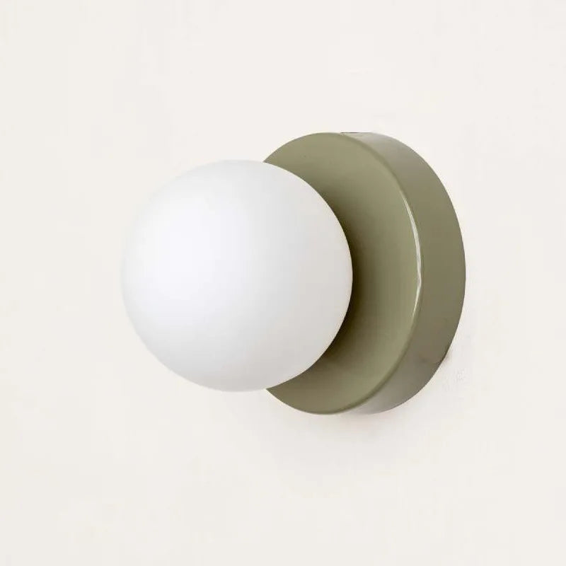 Modern Colored Glass Macaron LED Wall Light Fixture
