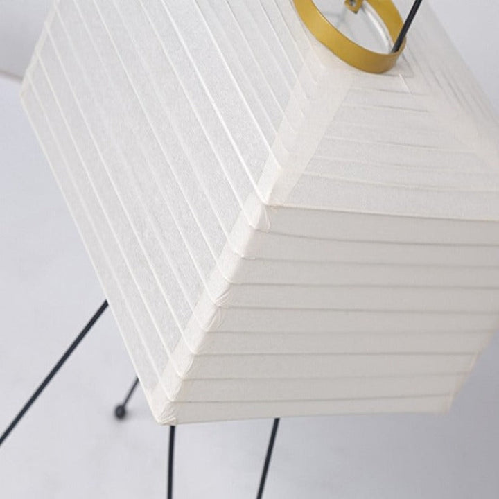 Japanese Creative Paper Floor Lamp with Tripod Design-Orizon Depot