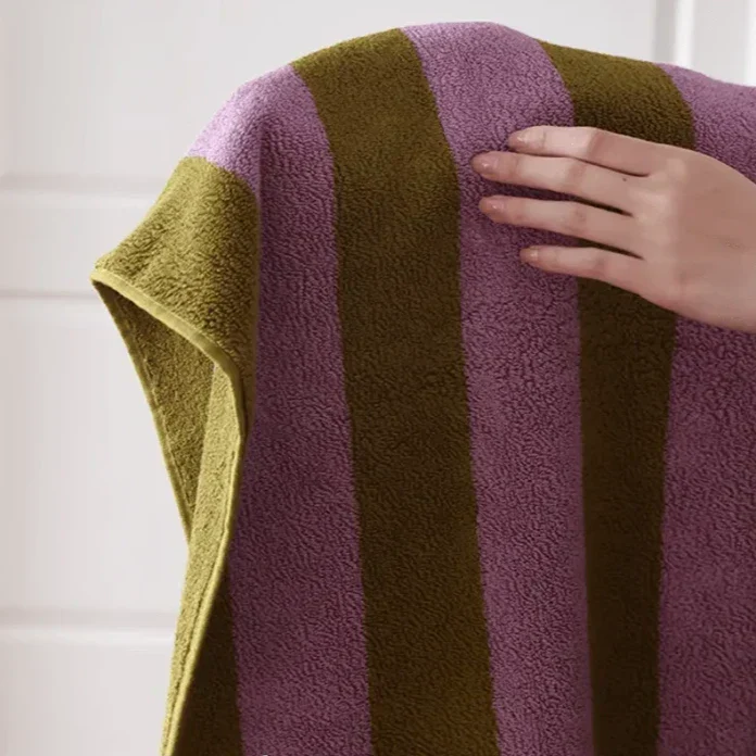 Retro Stripes Chunky Towel for Stylish Bathing and Beach Use-Orizon Depot