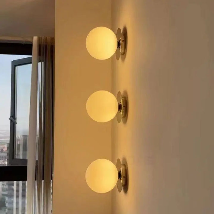 Minimalist Modern Glass Wall Lamp for Bathroom & Bedroom Lighting