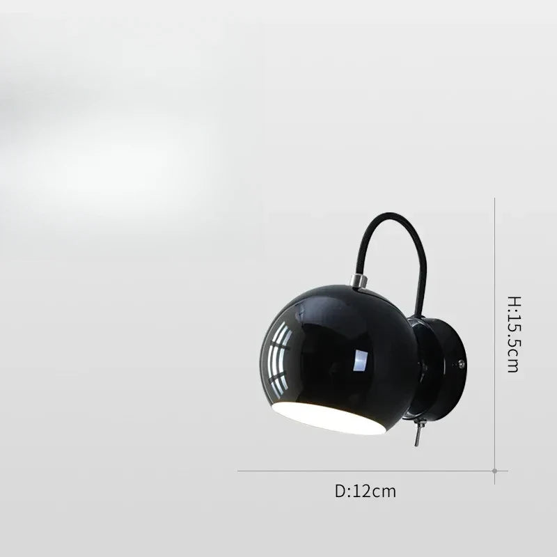 Adjustable Dome Cream Wall Lamp for Modern Interiors