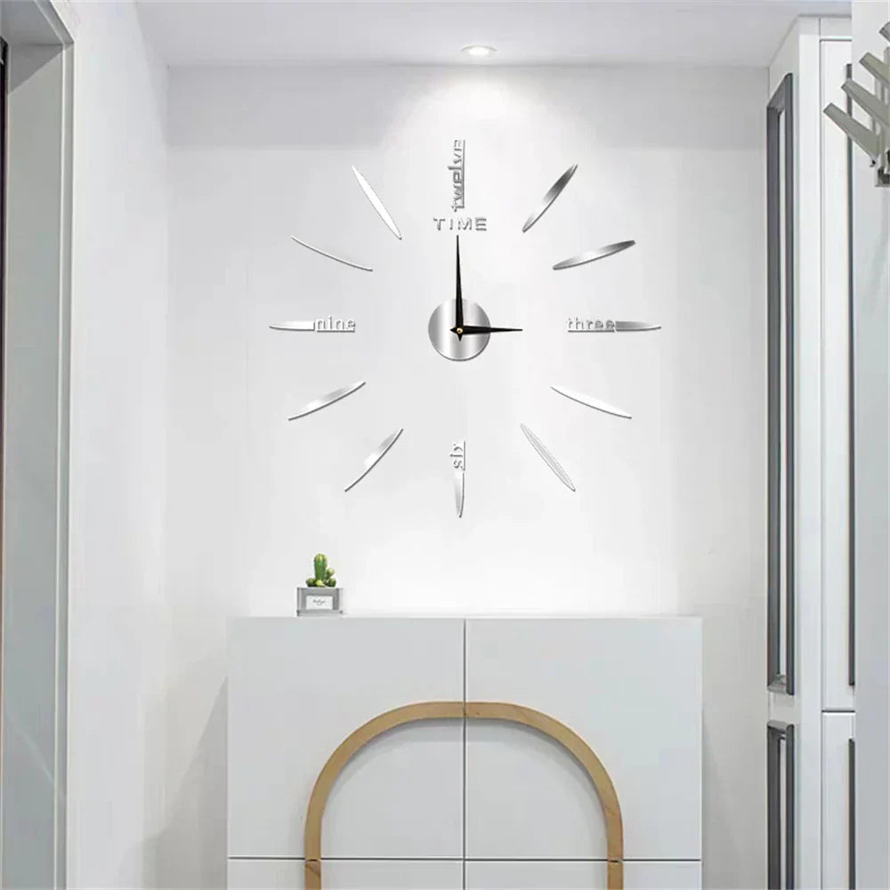 Large Unique Style Acrylic Wall Clock for Home Decor-Orizon Depot