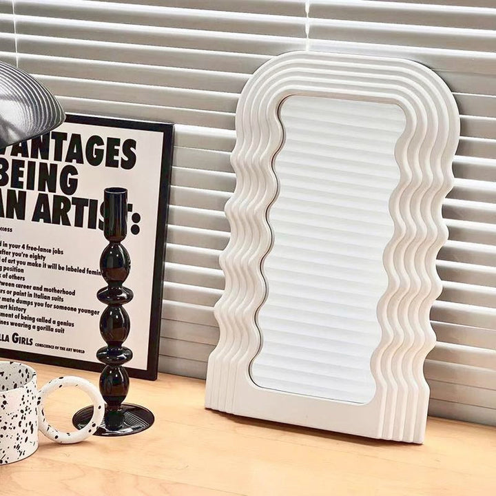 Wave Shock Retro Mirror - Stylish Reflective Decor for Any Space-Orizon Depot