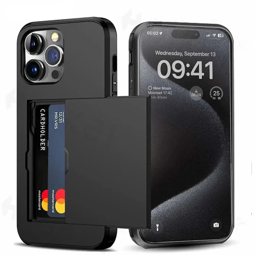 Slim iPhone Case with Card Holder | Stylish Protection & Storage-Orizon Depot