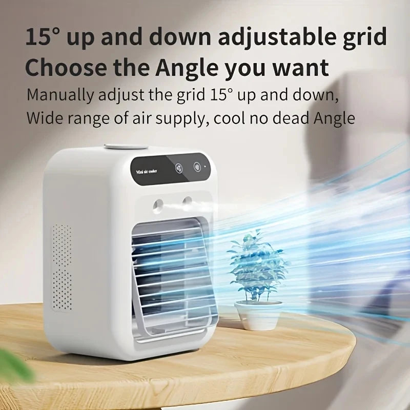 Portable Mini Cooling Fan with Water Tank and Battery