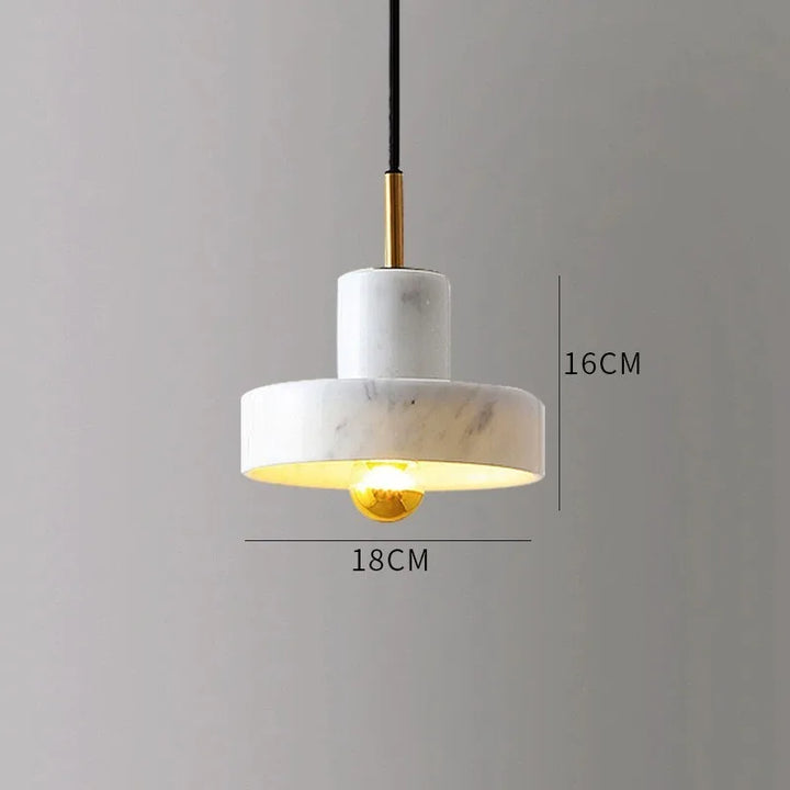 Natural Stone Pendant Lamp | Postmodern Marble Lighting Fixture