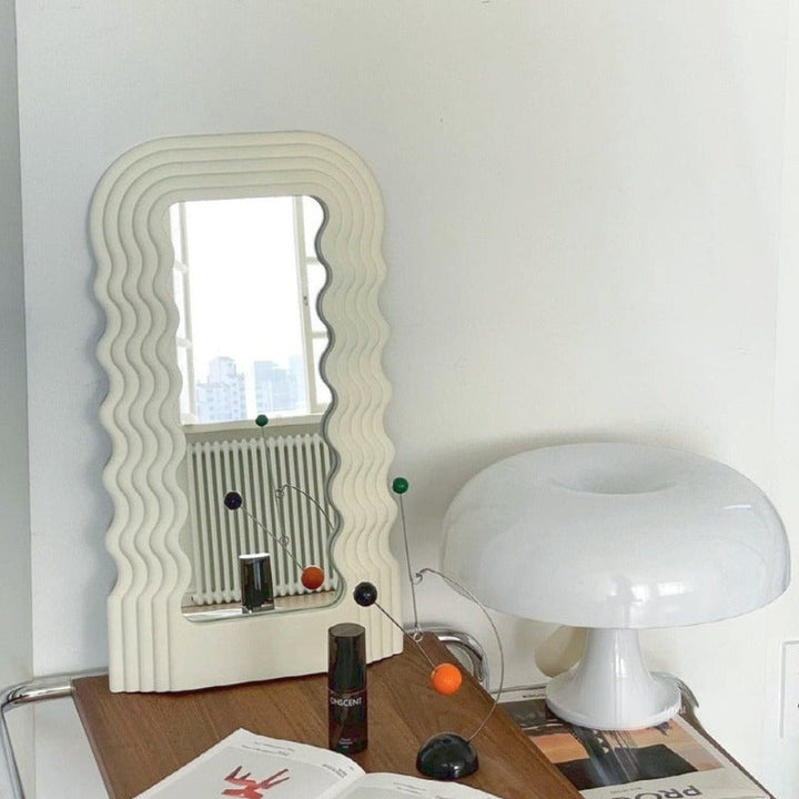 Wave Shock Retro Mirror - Stylish Reflective Decor for Any Space-Orizon Depot