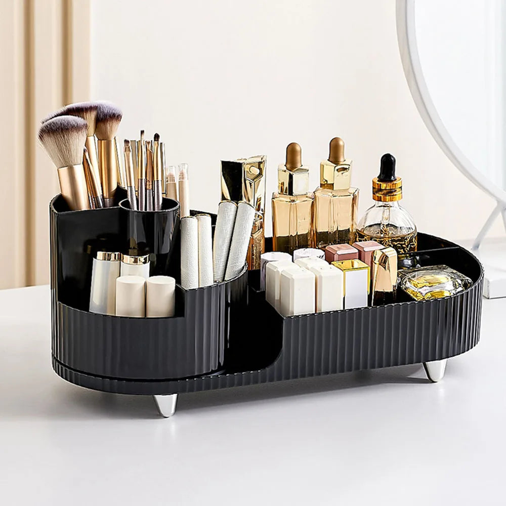 Luxury Beauty Organizer with Slim Rotating Design-Orizon Depot