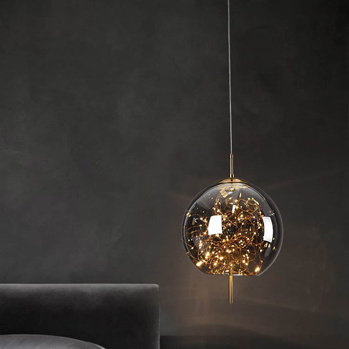 Scandinavian Cylinder Oval Glass Pendant Light for Bedroom-Orizon Depot