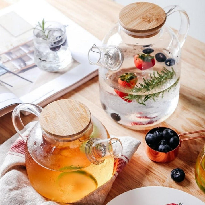 Scandinavian Glass Teapot Set for Elegant Tea Brewing-Orizon Depot