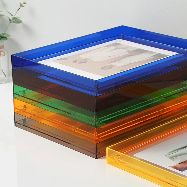 Double-Sided Acrylic Photo Frame for Displaying Memories-Orizon Depot