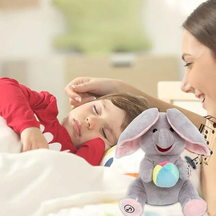 Interactive Singing Elephant Plush Toy for Babies - Soothing Gift