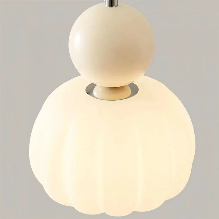 Modern Pumpkin Pendant Light | Stylish LED Ceiling Fixture