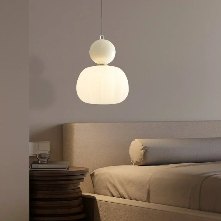 Modern Pumpkin Pendant Light | Stylish LED Ceiling Fixture