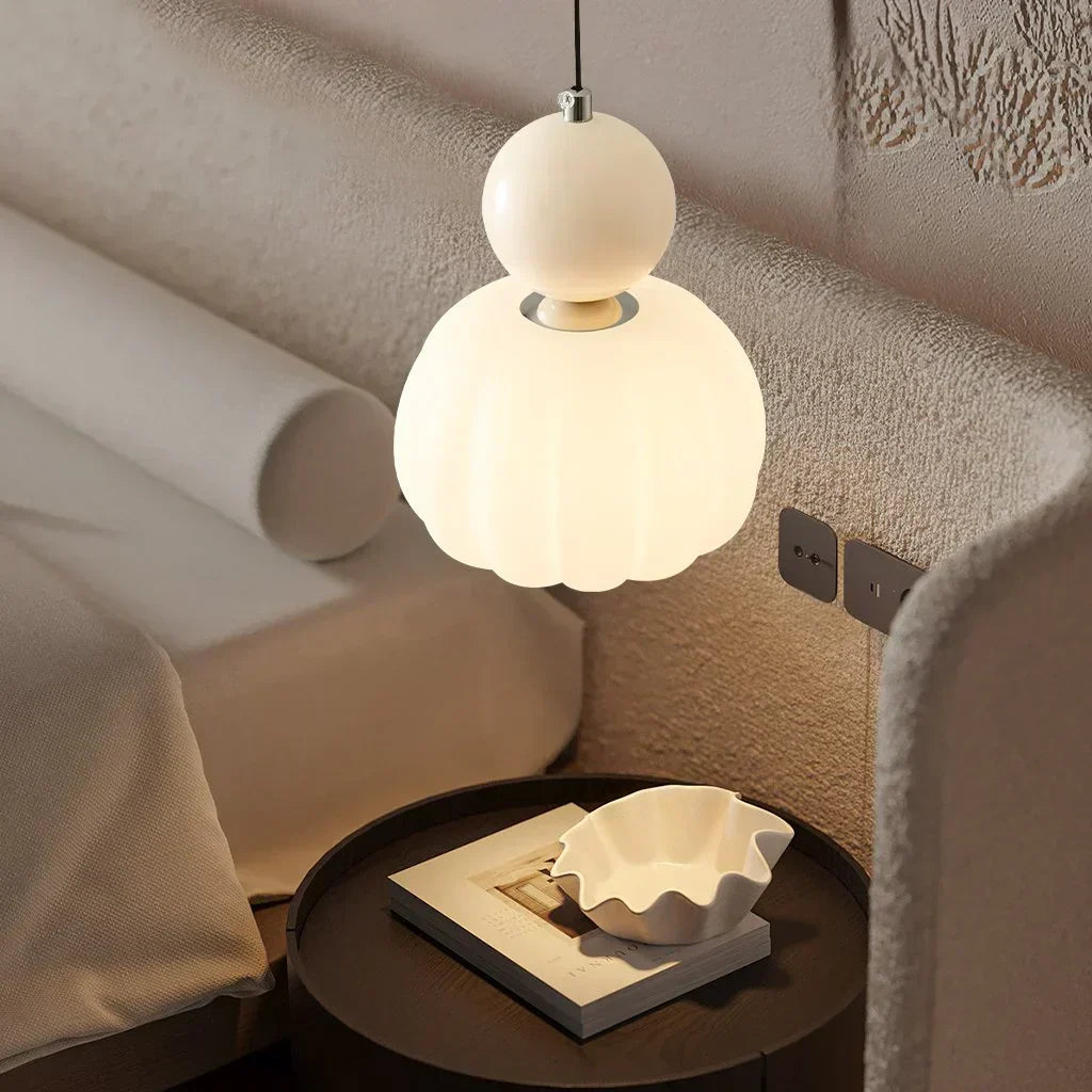 Modern Pumpkin Pendant Light | Stylish LED Ceiling Fixture