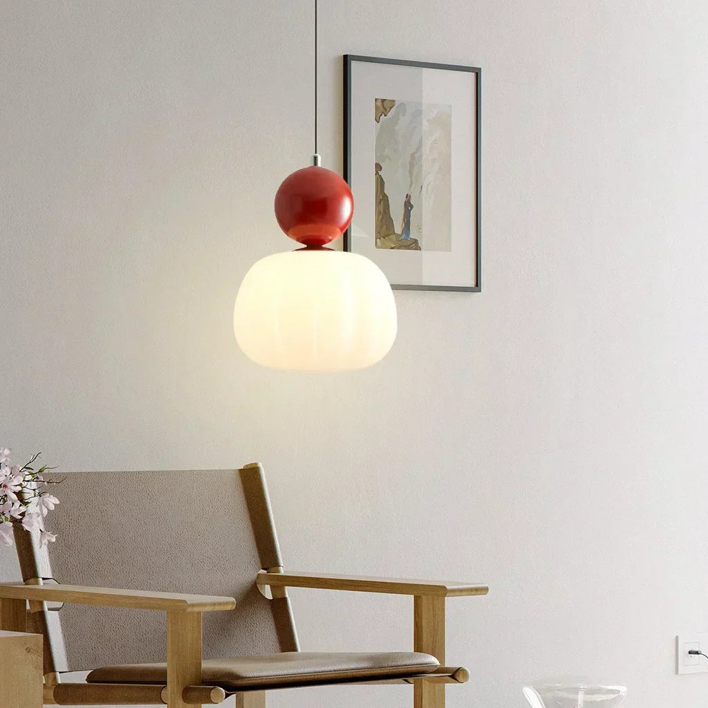 Modern Pumpkin Pendant Light | Stylish LED Ceiling Fixture