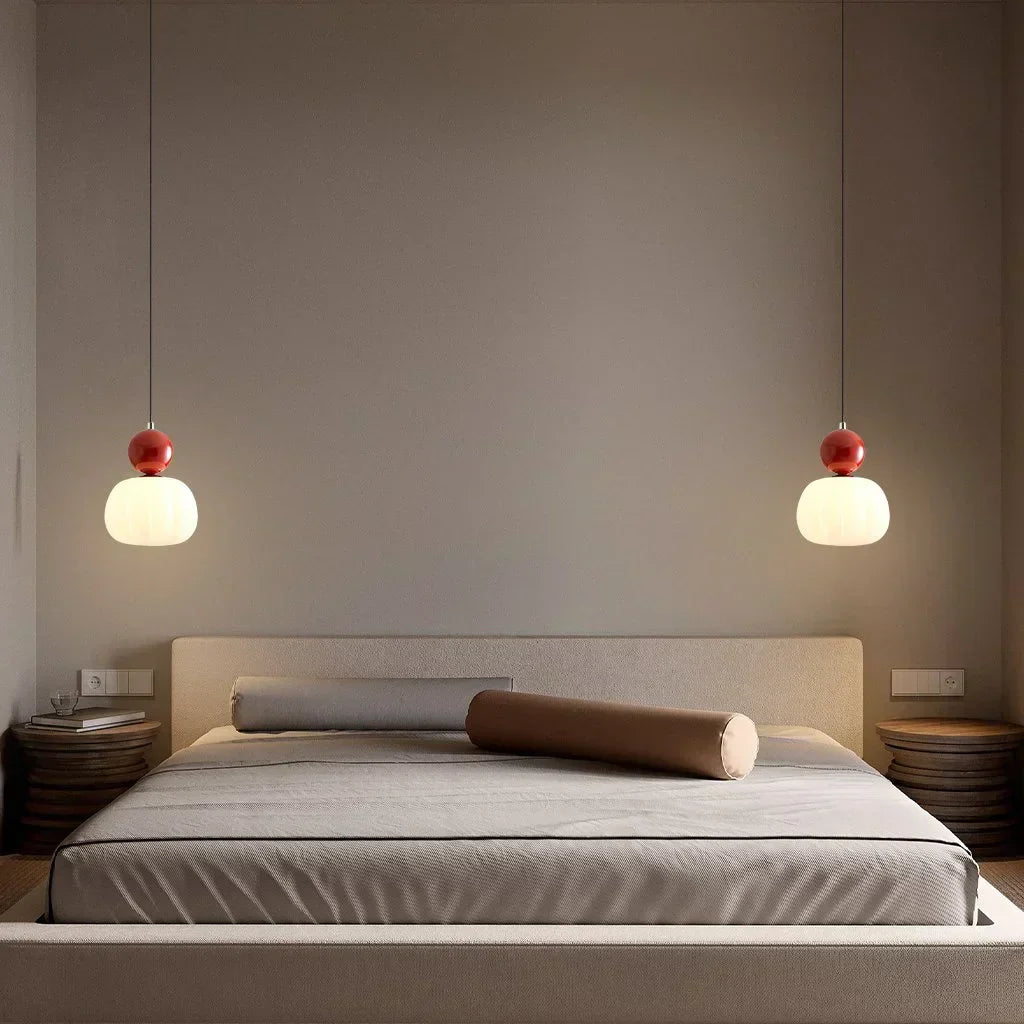 Modern Pumpkin Pendant Light | Stylish LED Ceiling Fixture