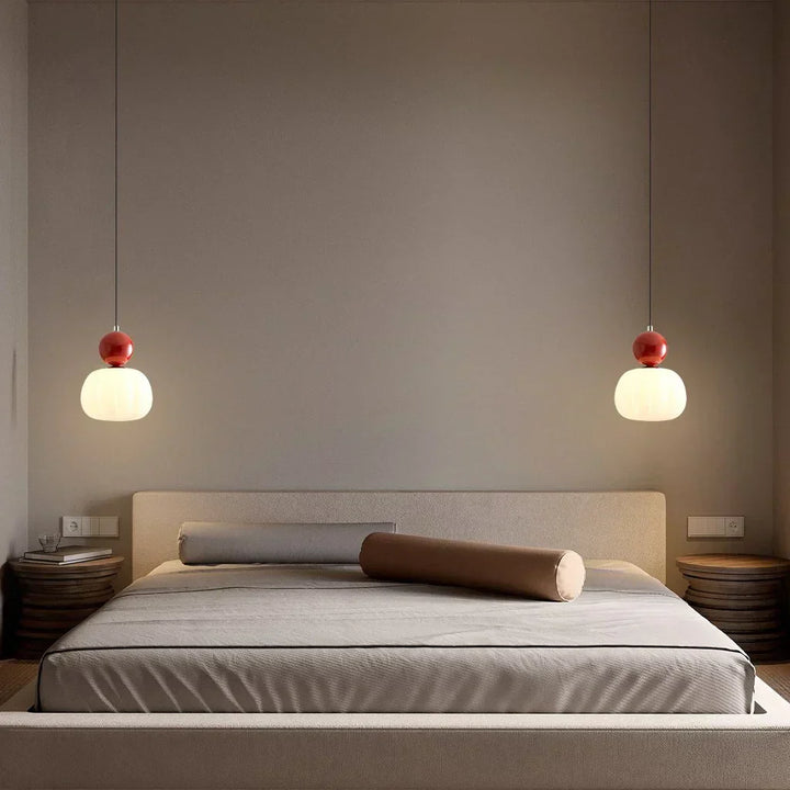 Modern Pumpkin Pendant Light | Stylish LED Ceiling Fixture